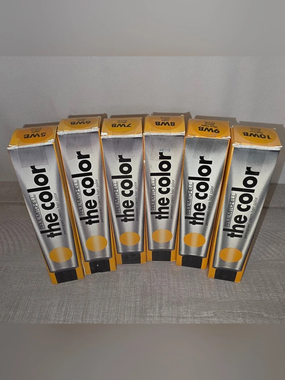 New (6) Paul Mitchell Permanent Cream Hair Color Size 3 fl oz each